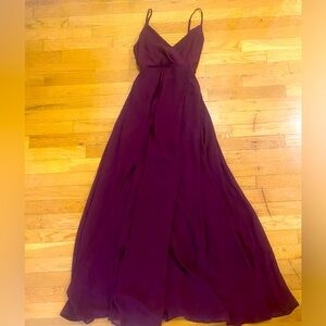 Maroon Bridemaid Dress